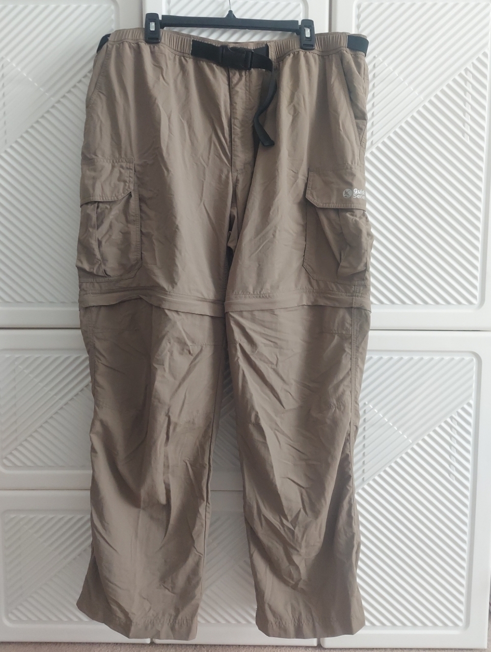 Gander Mountain Guide Series 2XL/32 Men's Tan 2in1: Pants/Shorts w Pockets New